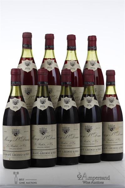 MOREY ST DENIS LES RUCHOTS 1976 - Grafe Lecocq - 9 Bottles