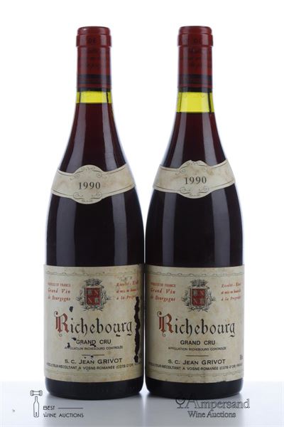 RICHEBOURG 1990 - Jean Grivot - 2 Bottles