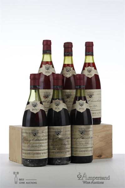 GEVREY CHAMBERTIN LES VIGNES BELLES 1976 - Grafe Lecocq - 6 Bottles