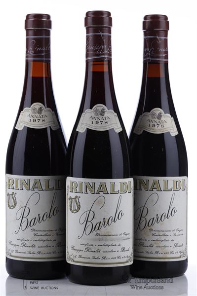 BAROLO 1978 - Giuseppe Rinaldi  - 3 Bottles