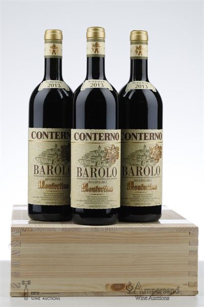 BAROLO RISERVA MONFORTINO 2013 - Giacomo Conterno - 3 Bottles - Owc 3