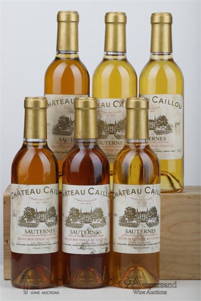 CAILLOU SAUTERNES 2001 - Mc - 6 Half Bottles