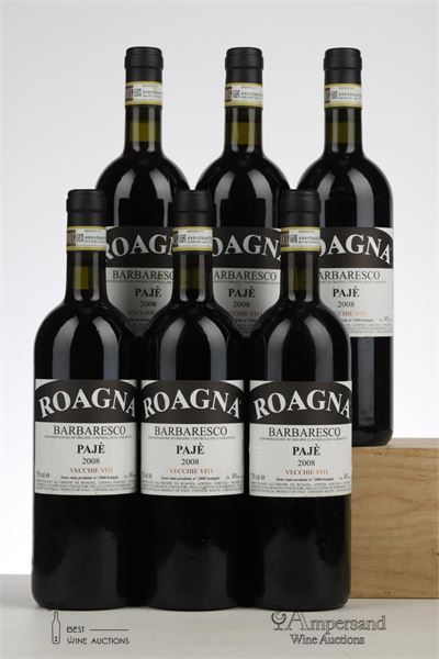 BARBARESCO PAJE VECCHIE VITI 2008 - Roaga - 6 Bottles