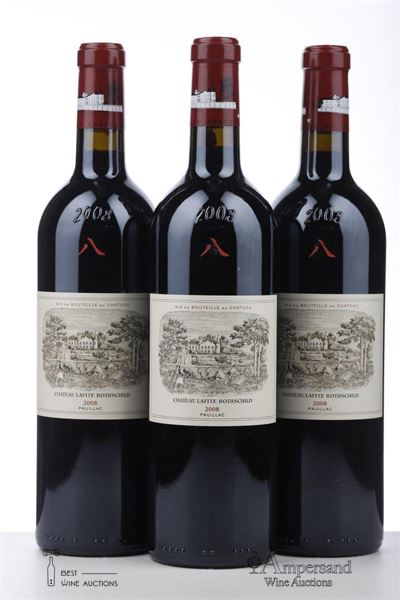 LAFITE ROTHSCHILD 2008 - Mc - 3 Bottles