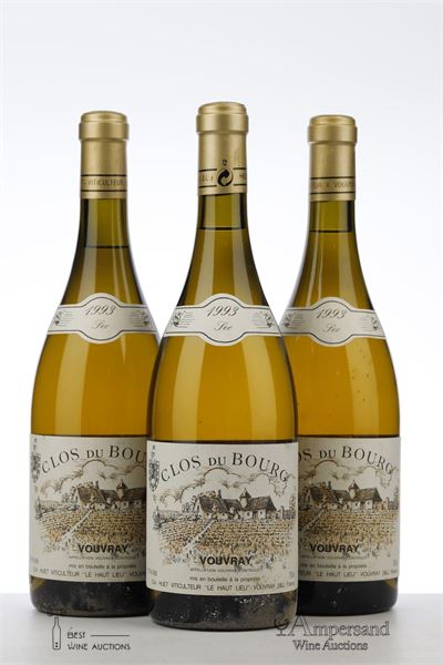 VOUVRAY CLOS DU BOURG SEC 1993 - Huet - 3 Bottles