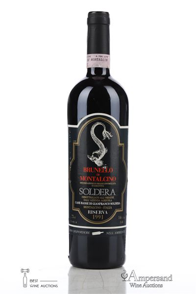 BRUNELLO DI MONTALCINO CASE BASSE RISERVA 1991 - Soldera - 1 Bottle