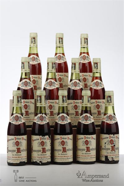 CHASSAGNE MONTRACHET LES EMBAZEES 1975 - Prieur Brunet - 12 x 0,375Ltr