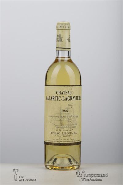 MALARTIC LAGRAVIERE BLANC 1986 - Mc - 1 Bottle