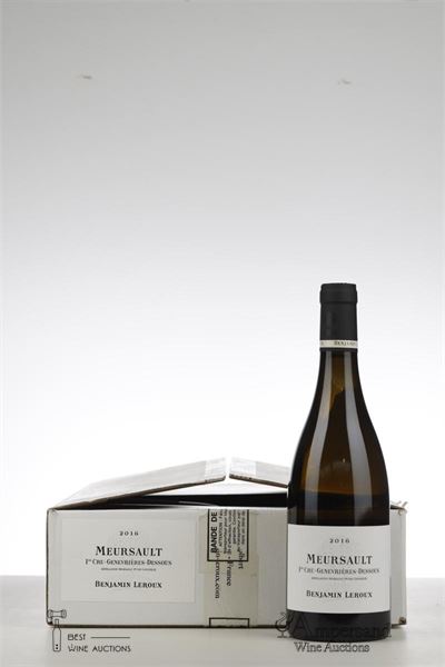 MEURSAULT GENEVRIERES DESSOUS 2016 - Benjamin Leroux - 6 Bottles - Oc 6