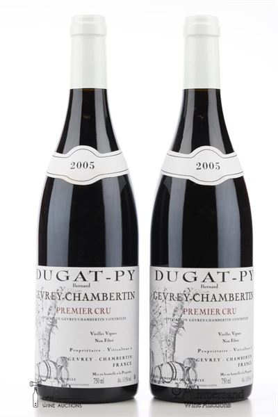 GEVREY CHAMBERTIN 1 ER CRU VIEILLES VIGNES 2005 - Bernard Dugat-Py - 2 Bottles