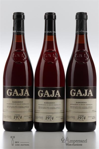 BARBARESCO 1974 - Gaja - 3 Bottles