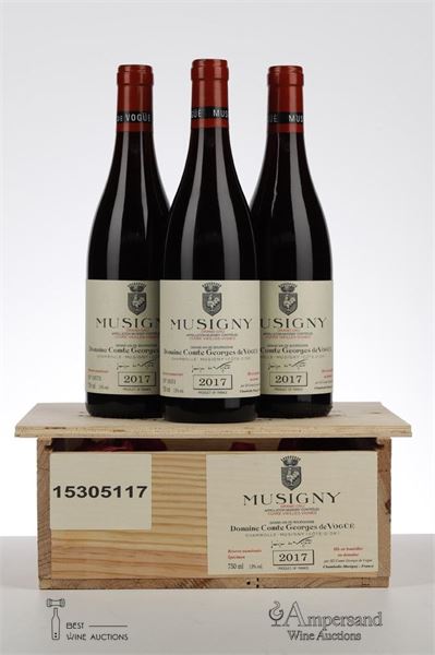MUSIGNY CUVEE VIEILLES VIGNES 2017 - Comte de Vogue - 3 Bottles - Owc 3