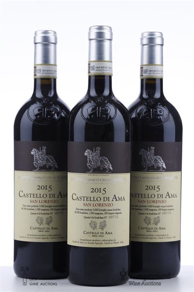 CHIANTI GRAN SELEZIONE SAN LORENZO 2015 - Castello di Ama - 3 Bottles