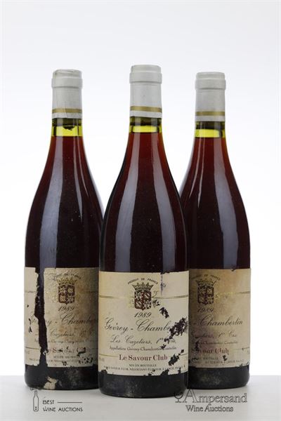 GEVREY CHAMBERTIN LES CAZETIERS 1989 - Le Savour Club - 3 Bottles