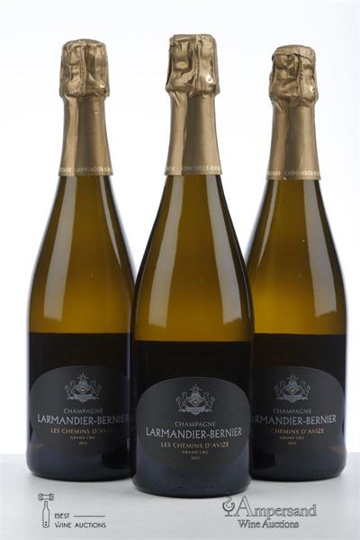 LARMANDIER BERNIER LES CHEMINS D'AVIZE GRAND CRU EXTRA BRUT 2012 - Larmandier Bernier - 3 Bottles
