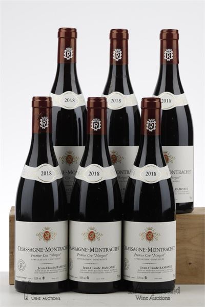 CHASSAGNE MONTRACHET ROUGE MORGEOT 2018 - Ramonet - 6 Bottles