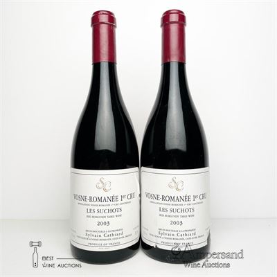 VOSNE ROMANEE LES SUCHOTS 2003 - Sylvain Cathiard - 2 Bottles