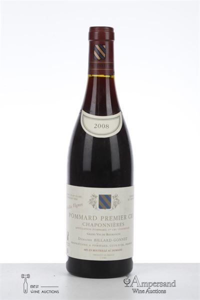 POMMARD CHAPONNIERES VIEILLES VIGNES 2008 - Billard Gonnet - 1 Bottle