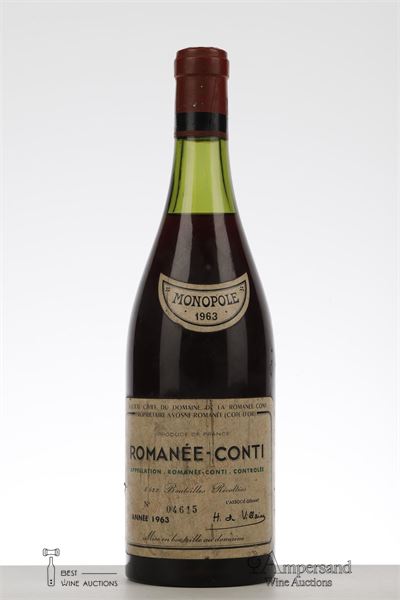 ROMANEE CONTI 1963 - Domaine de la Romanee Conti - 1 Bottle
