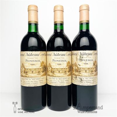 VIEUX CHATEAU CERTAN 1986 - Mc - 3 Bottles