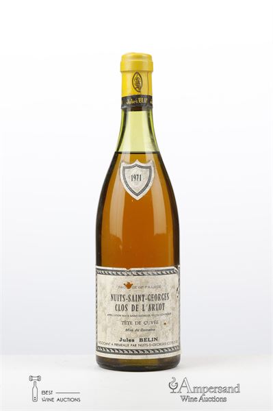 NUITS ST GEORGES BLANC CLOS DE L'ARLOT 1971 - Jules Belin - 1 Bottle