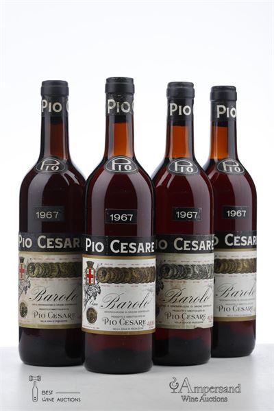 BAROLO 1967 - Pio Cesare - 4 Bottles