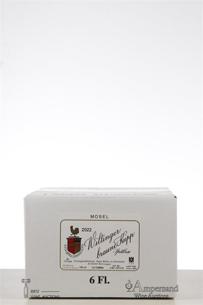 WILTINGER BRAUNE KUPP RIESLING SPATLESE 2022 - Egon Muller - 6 Bottles - Oc 6