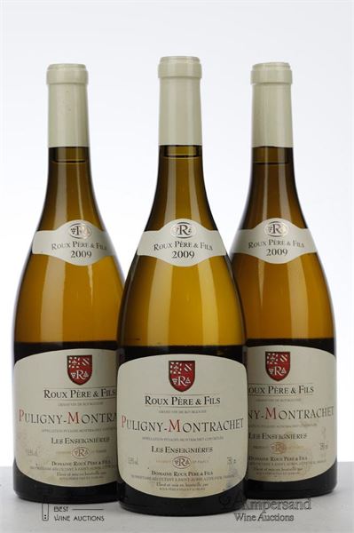 PULIGNY MONTRACHET LES ENSEIGNIERES 2009 - Roux Pere et Fils - 3 Bottles