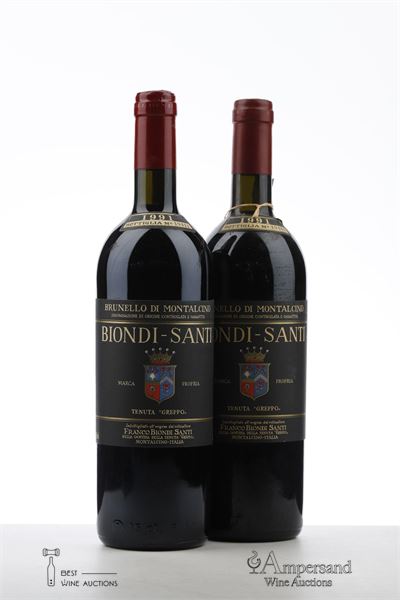 BRUNELLO DI MONTALCINO 1991 - Biondi Santi - 2 Bottles