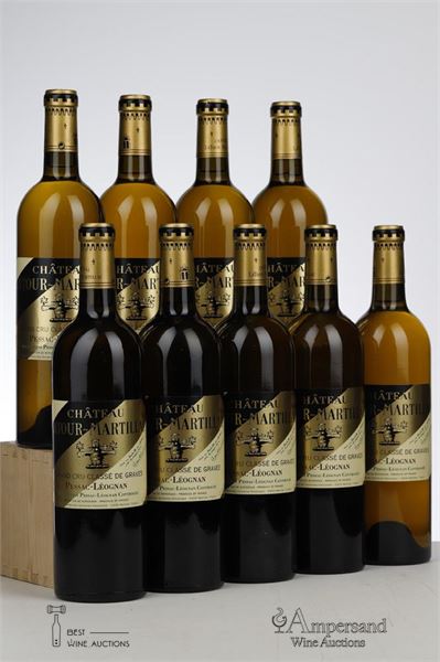 LATOUR MARTILLAC BLANC 2002 - 9 Bottles