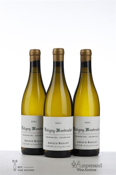 PULIGNY MONTRACHET CHAMP GAIN 2021 - Arnaud Baillot - 3 Bottles