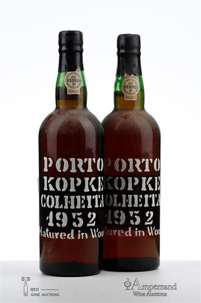 KOPKE COLHEITA PORT 1952 - Kopke - Bottled in 1992 - 2 Bottles