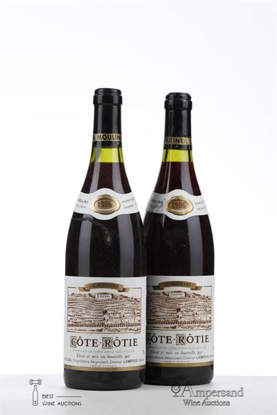 COTE ROTIE LA MOULINE 1986 - Guigal - 2 Bottles
