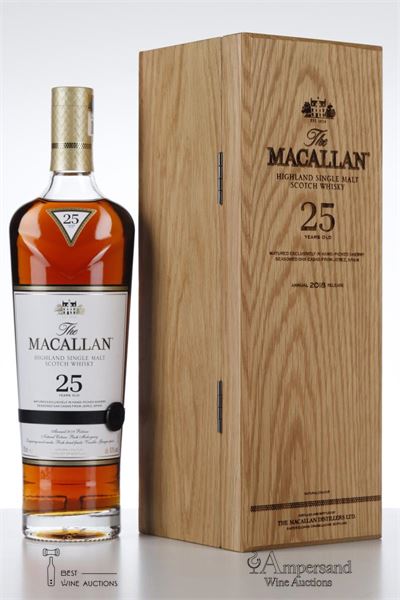 MACALLAN 25 Y NV - Macallan - 2018 Release - Sherry Oak Casks - 43% - 1 Bottle - Owc 1