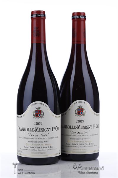CHAMBOLLE MUSIGNY LES SENTIERS 2009 - Robert Groffier - 2 Bottles