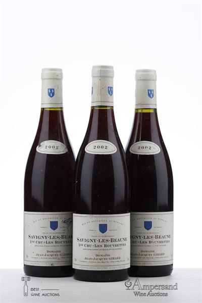 SAVIGNY LES BEAUNE LES  ROUVRETTES 2002 - Jean Jacques Girard - 3 Bottles