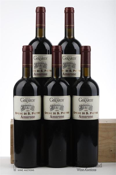 AMARONE DELLA VALPOLICELLA 1997 - Villa Girardi - 5 Bottles