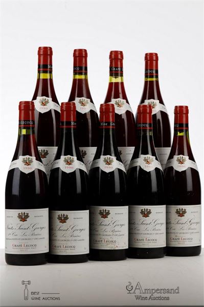 NUITS ST GEORGES LES PERRIERES 1990 - Grafe Lecocq - 9 Bottles