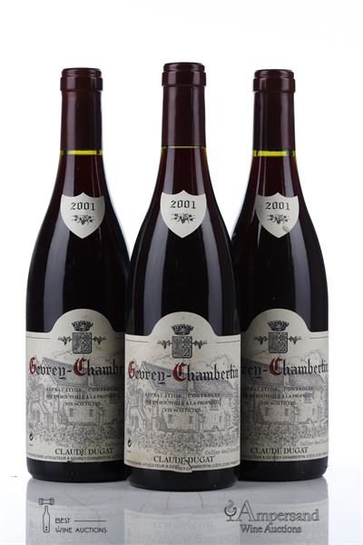 GEVREY CHAMBERTIN 2001 - Claude Dugat - 3 Bottles