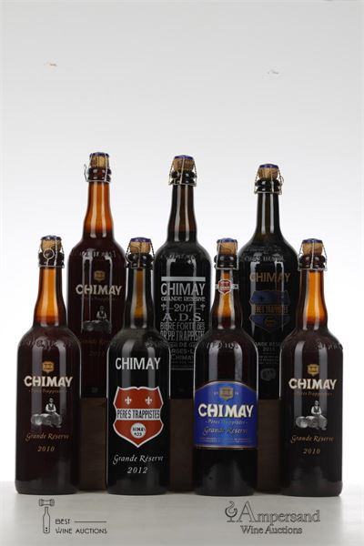 CHIMAY GRANDE RESERVE 3*2010 + 1*2012 + 1*2014 + 1*2015 + 1*2017 MIXED - Chimay - 7 Bottles