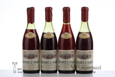 ROMANEE ST VIVANT 1971 - Charles Noellat - 4 Bottles