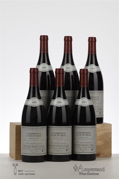 CHAMBERTIN CLOS DE BEZE 1999 - Bruno Clair - 6 Bottles