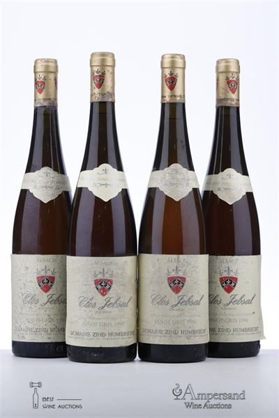 TOKAY PINOT GRIS CLOS JEBSAL 1996 - Zind Humbrecht - 4 Bottles