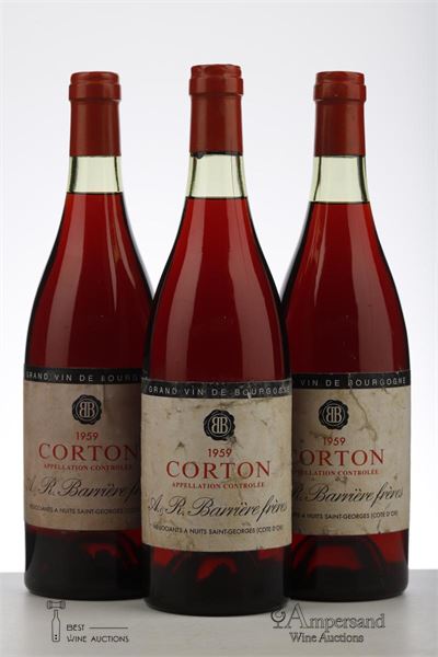 CORTON 1959 - A R Barriere - 3 Bottles