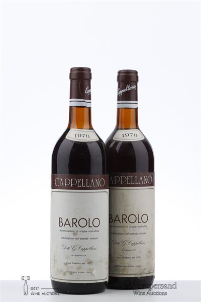 BAROLO 1976 - Cappellano - 2 Bottles