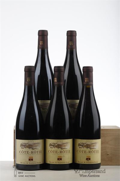 COTE ROTIE 3*2005 + 2*2008   - Stephane Ogier - 5 Bottles