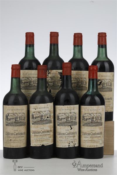 CANTEMERLE 1962 - Georges Carreau - 8 Bottles