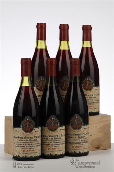 NUITS ST GEORGES CLOS DE LA MARECHALE 1971 - Faiveley - Tastevin - 6 Bottles