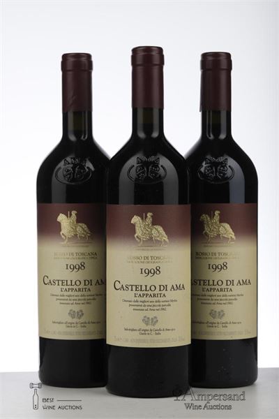 L'APPARITA 1998 - Castello di Ama - 3 Bottles
