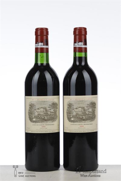 LAFITE ROTHSCHILD 1991 - Mc - 2 Bottles